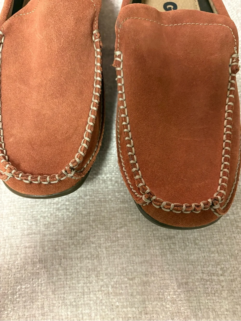 Men's GBX Suede Slip-On Loafers in Rust Size 11.5 M
